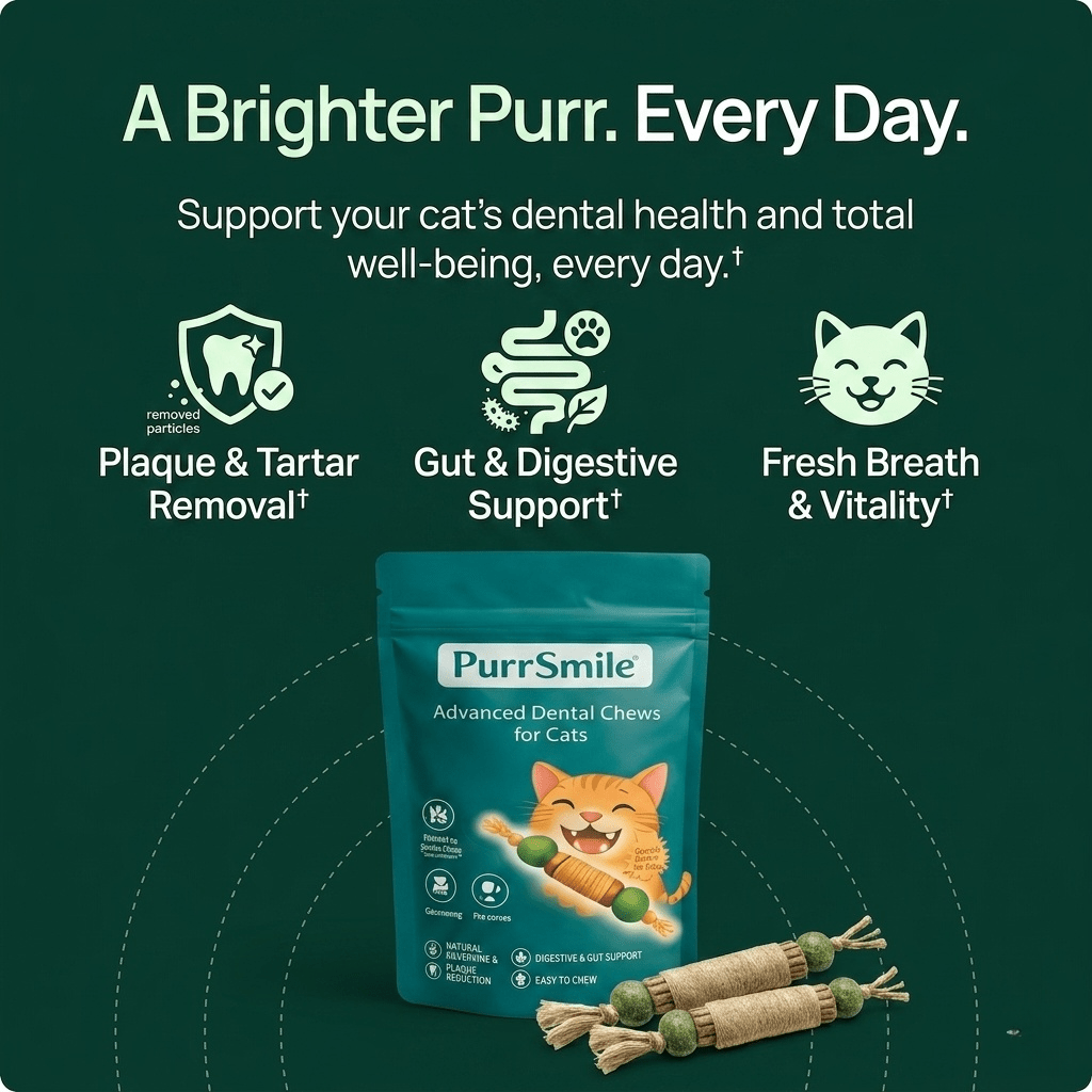PurrSmile - Clean teeth in seconds with fun play (4 - pack) - PurrSmile