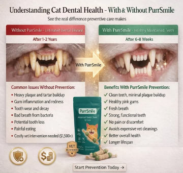 PurrSmile - Clean teeth in seconds with fun play (4 - pack) - PurrSmile
