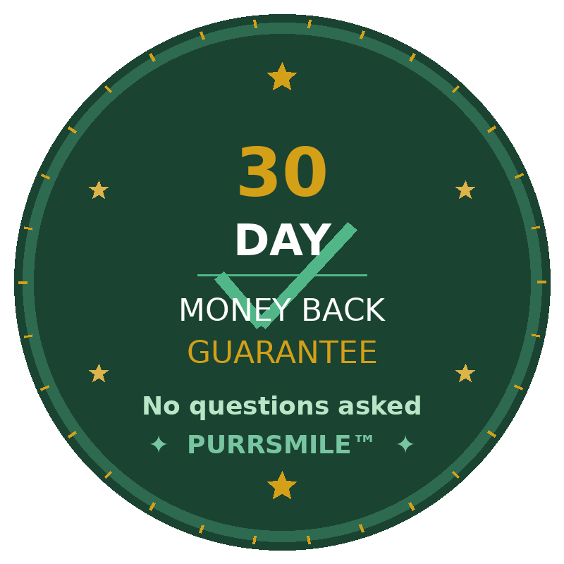 30 - Day Money Back Guarantee - PurrSmile