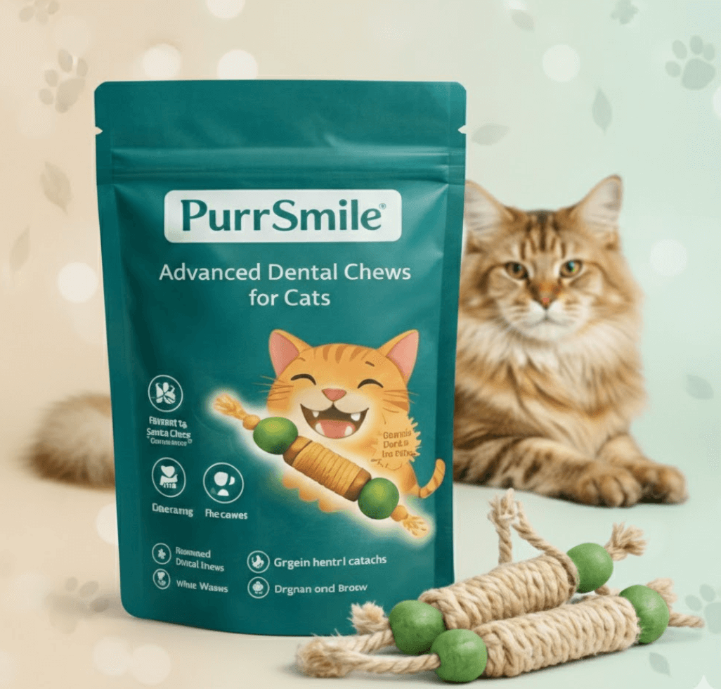PurrSmile - Clean teeth in seconds with fun play (4 - pack) - PurrSmile