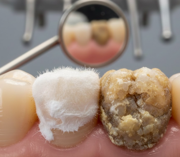 Plaque becomes tartar