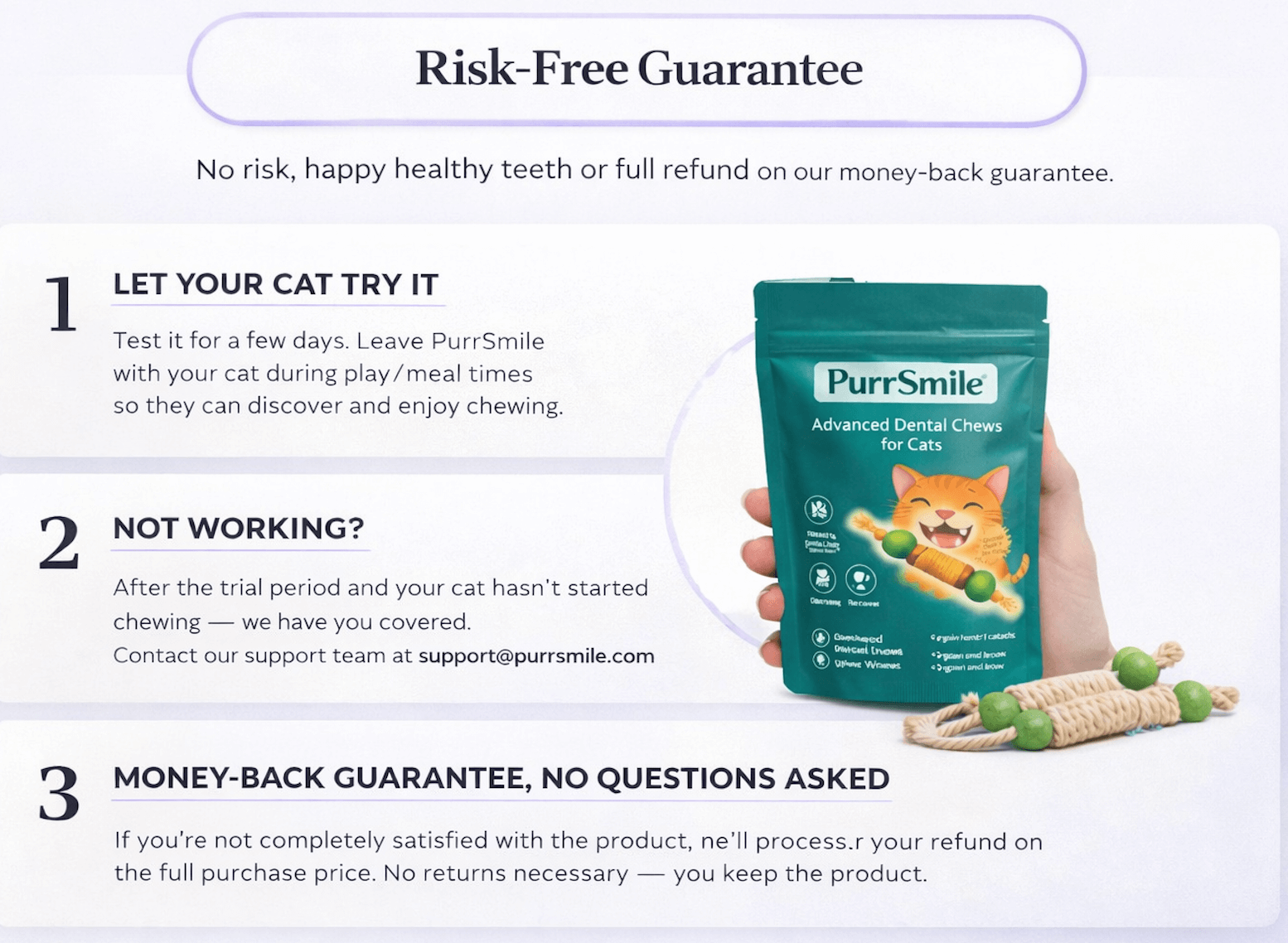 PurrSmile - Clean teeth in seconds with fun play (4 - pack) - PurrSmile